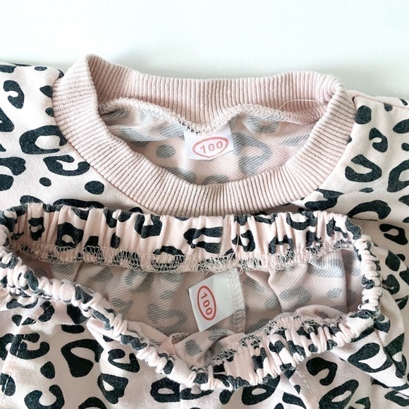 Pink Leopard toddler girl 2 piece outfit size 2T - Picture 4 of 5